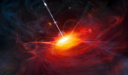 Since quasars are so luminous, they guide astronomers studying the conditions of the cosmos following the Big Bang, the explosion believed to have created the universe 13.7 billion years ago. Researchers are constantly trying to outdo one another in their quest to see the universe as an infant. The deeper they peer into space, the further back in time they are looking. The previous record holder was a quasar that dated to when the universe was 870 million years old. The new quasar - with the tongue-twisting name ULAS J1120+0641 - was identified in images from a sky survey taken by the United Kingdom Infrared Telescope perched near the summit of Mauna Kea, Hawaii. The discovery was confirmed by other telescopes. "It's like sifting for gold. You're looking for something shiny," said lead researcher Daniel Mortlock, an astrophysicist at Imperial College in London. In an editorial accompanying the research, Chris Willott of the Canadian Astronomy Data Center called the quasar a "monster" that could upend current theories about the growth of black holes. "The existence of this quasar will be giving some theorists sleepless nights," said Willott, who was not part of the discovery team.